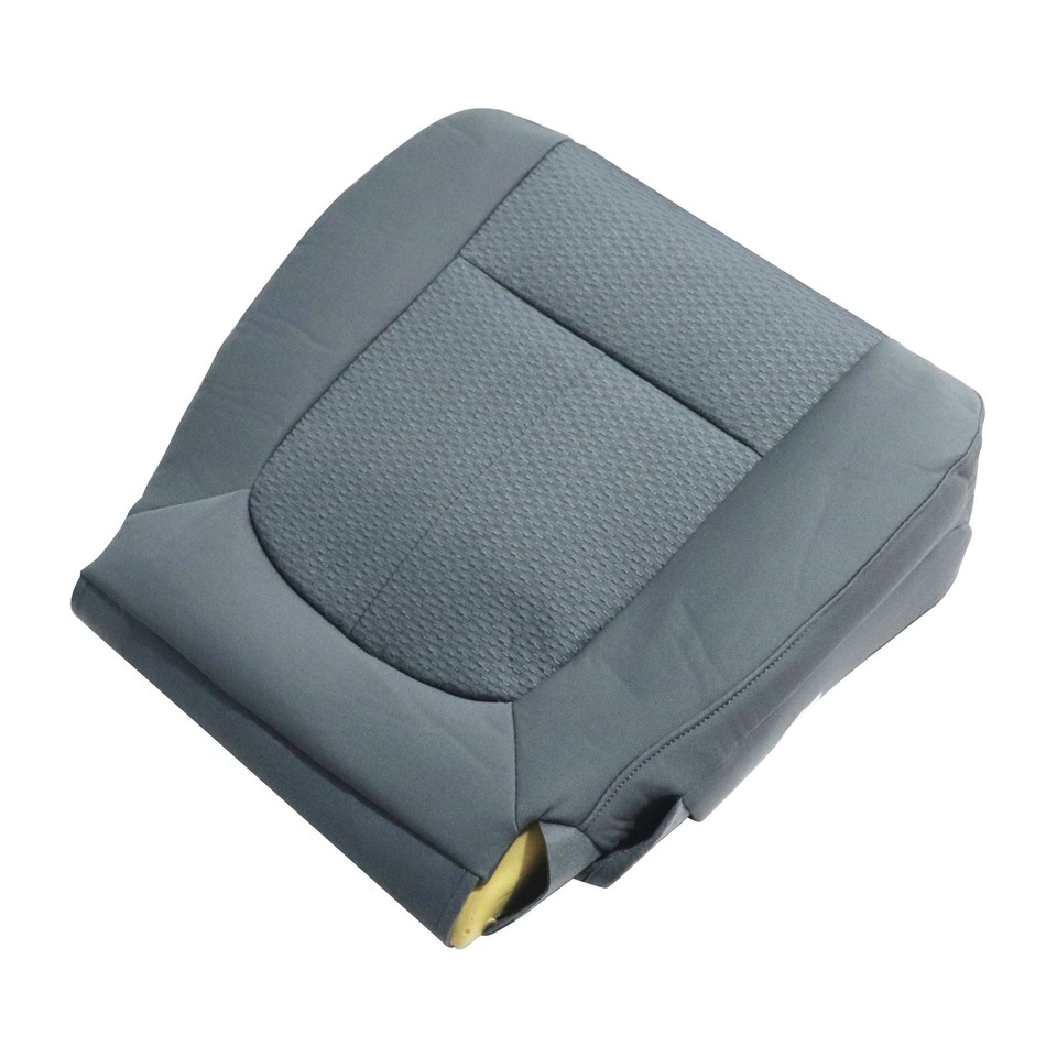 Soillar Cloth Seat Cover Set For 2011-2014 Ford F150 – Driver/Passenger Bottom & Top, Steel Gray, Heated & Power Seat Compatible
