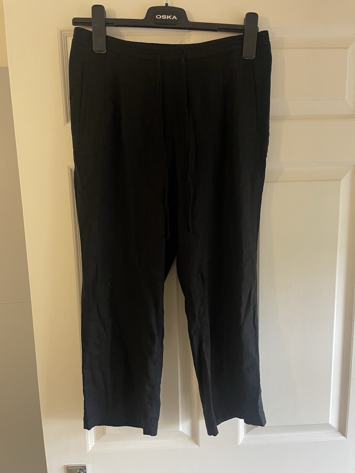 Marks and Spencer Linen Cropped Trousers 10