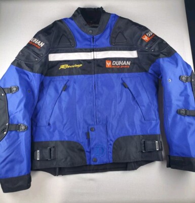 Duhan Motorsports Racing Padded Motorcycle Jacket Size M Zip Out Liner Windproof