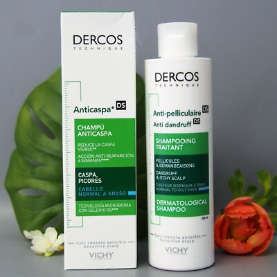 *Oily* Vichy Dercos Anti dandruff Shampoo -normal to oily hair  6.7oz/ 200ml