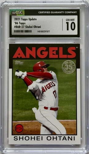 SHOHEI OHTANI CGC 10 2021 Topps 1986 #86B-27 Angels Dodgers MLB