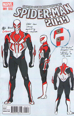 SPIDER-MAN 2099 #1 (2015) - All-New All-Different - Anka Design 1:20 VARIANT CVR