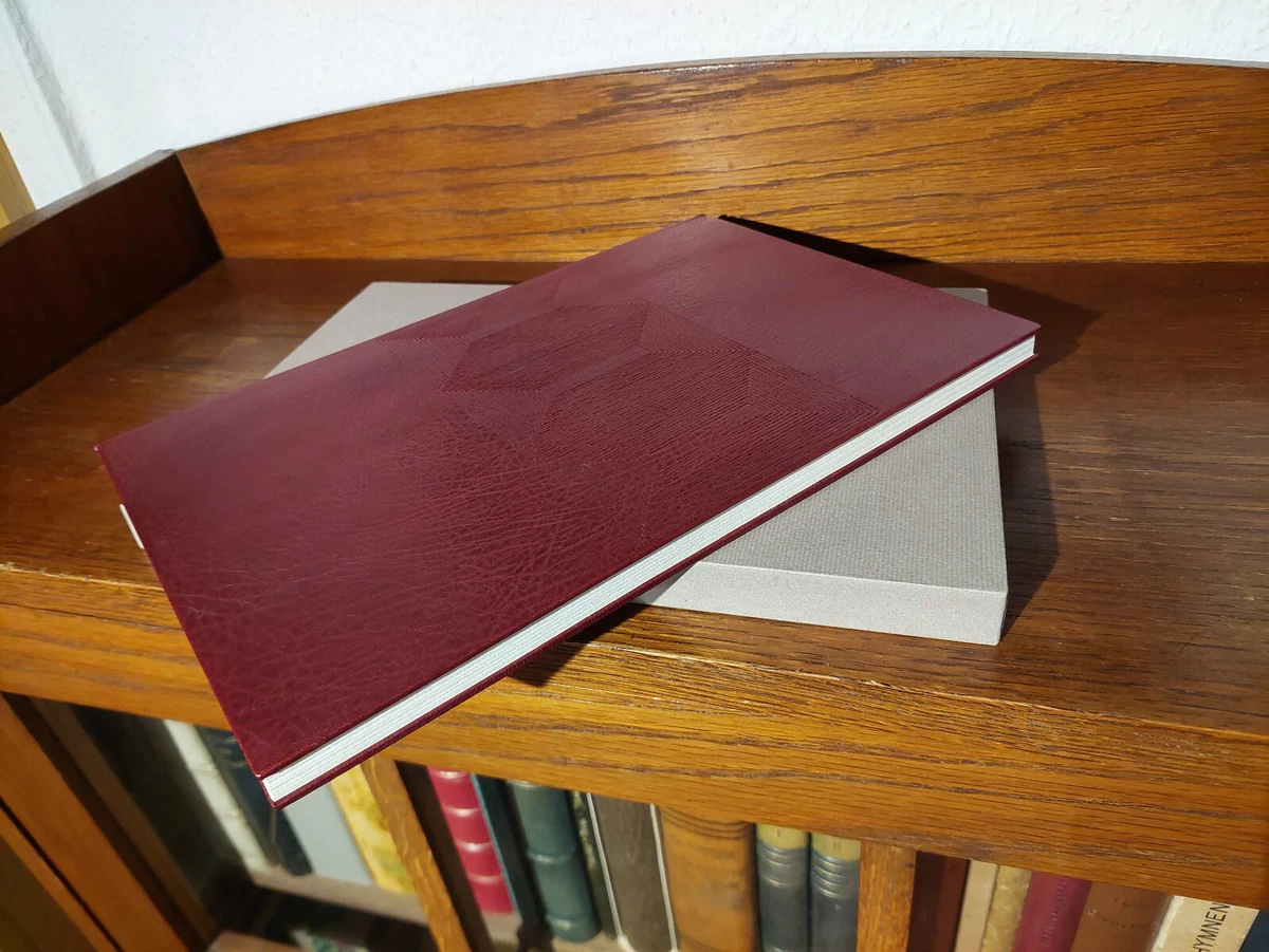 HÖLDERLIN EMPEDOKLES Bibliophile Luxusausgabe LEDER HANDEINBAND Meistereinband