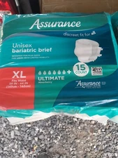 Assurance Unisex Incontinence Briefs, Tabs, Maximum Absorbency, XL (15 Count)