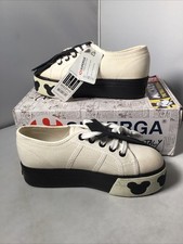 Scarpe da ginnastica Superga Topolino Disney Collection Limited Rare Platform taglia Uk2,5