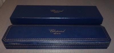CHOPARD LEATHER watch/bracelet presentation case & box. 9.75''x2.3''x1''
