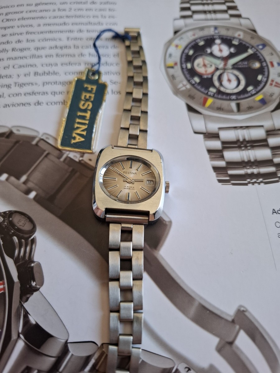 Incabloc Reloj Festina Oro Antiguo Reloj FESTINA VINTAGE Para