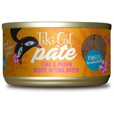 Tiki Cat Grill Pâté Tuna & Prawn High-Protein Non-GMO Cat Food 2.8oz 12-Pack