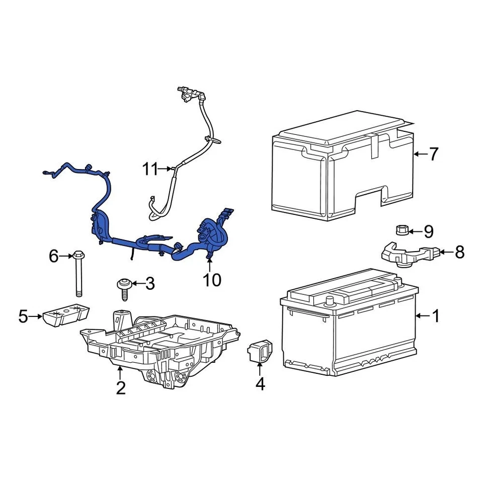 For Jeep Cherokee 2014 Jeep 68140290AC Battery Cable - Imagem 3 de 3