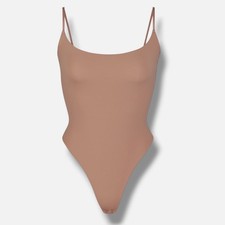 Skims Womens Beige Fits Everybody Cami Bodysuit Size L