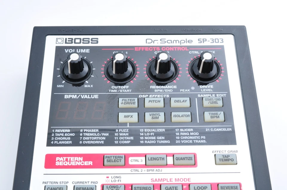Boss SP-303 Dr. Sample 2004 w/Adapter + Memory Card Working CS91034 - Image 4 of 4