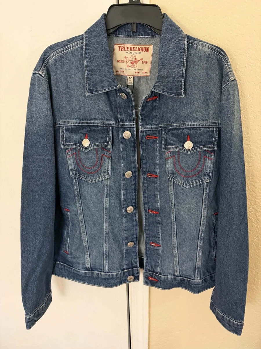 true religion jeans denim jacket products for sale | eBay