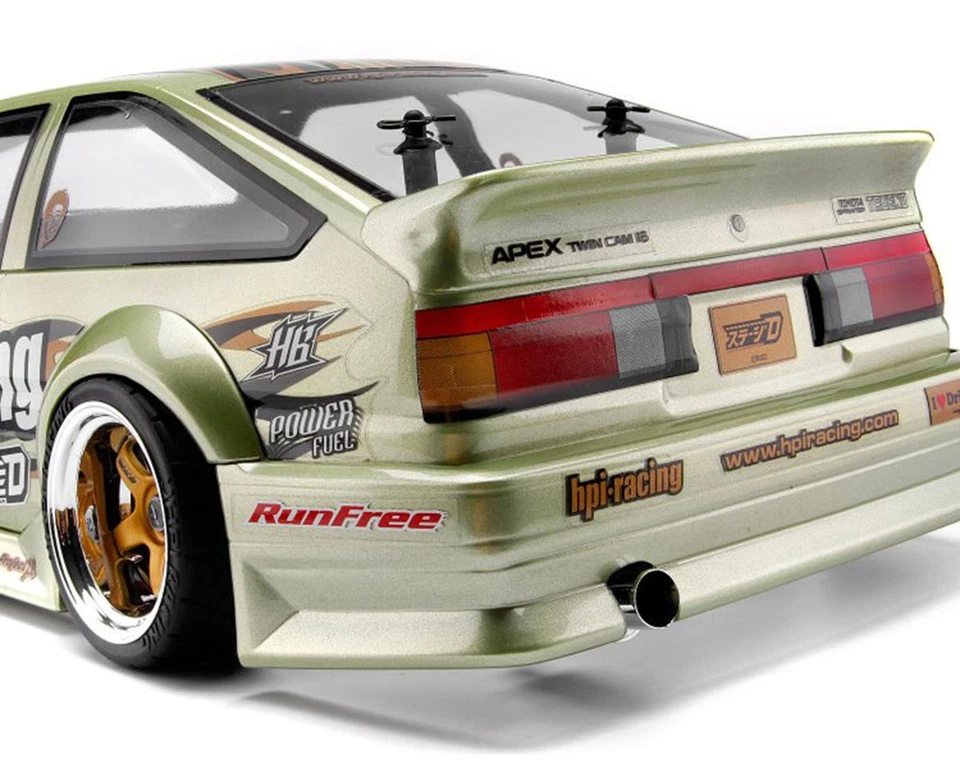 HPI 1/10 Toyota Stage-D Trueno AE86 Run Free Polycarbonate Wide Body Kit (Clear) - Image 3 of 4