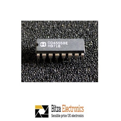 Harris CD4555BE Dual Binär auf 1 von 4 Decoder IC 16 Pin PDIP