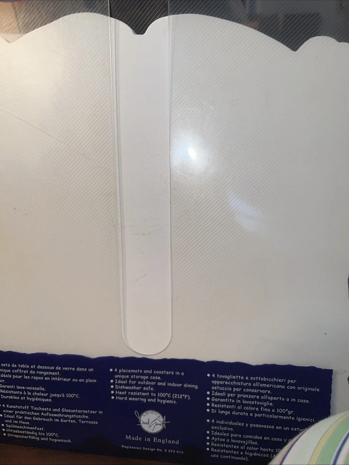 Pimpernel Cangrejo Compañeros de Mesa 4 Manteles! Usado en excelente estado! 12”x12” Foto 3 de 4