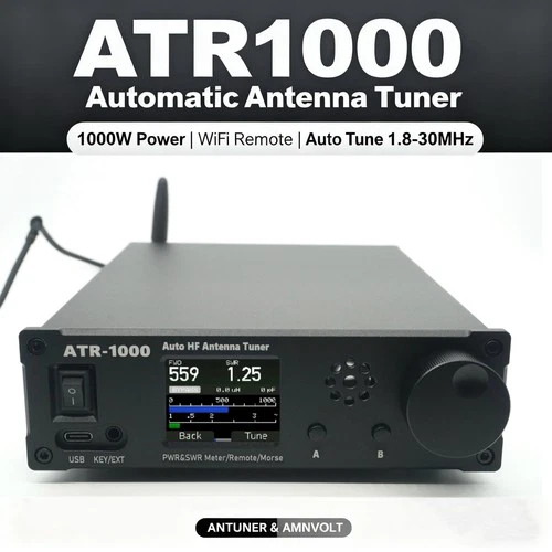 ATR-1000 1000W 1.8-30MHz Automatic Antenna Tuner For YAESU ICOM Kenwood