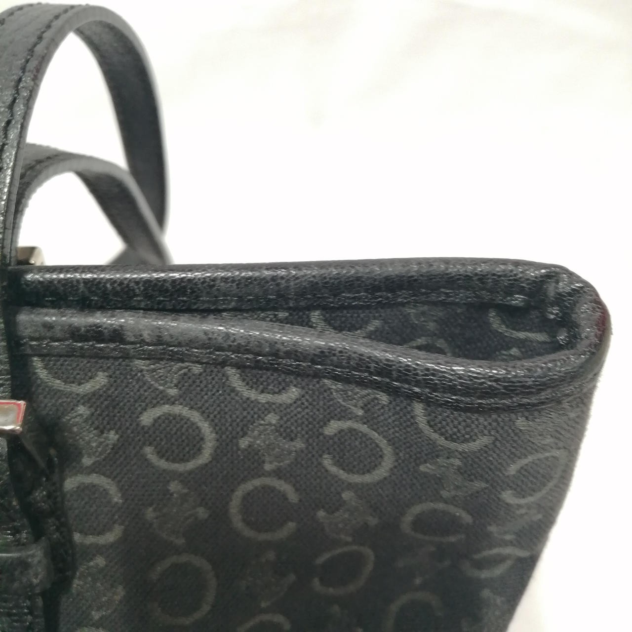 Handbag Model Blk Allover Pattern Macadam Scratch… - image 9