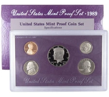 1989 Clad Proof Set U.S. Mint Original Government Packaging OGP