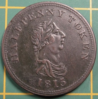 1815 Nova Scotia 1/2 penny Success to Navigation & Trade token NS-23A2