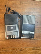 Vintage Panasonic & JCPenney Portable Cassette Recorders Lot