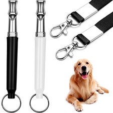 2 Pack Dog Whistle, Dog Whistle to Stop Barking Neighbors Dog, Adjustable Ult...