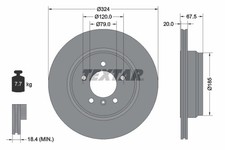 2er-Set 2er Set Bremsscheibe TEXTAR 92123103 BMW 1166127 BMW 34211166127