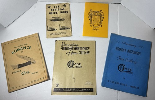 Vintage Lot of 5 Case XX & Cripple Creek Cargill Knife Collector Reference Books