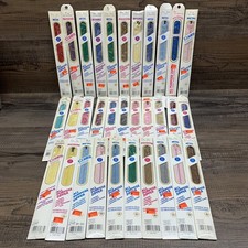 Vintage Coats & Clark Zippers All Purpose Mixed Colors Sizes Made In USA 32 Lot