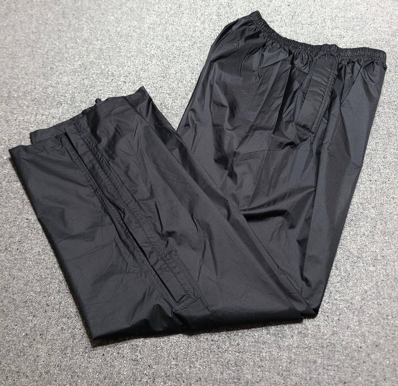 Peter Storm Pants Men Large Black Waterproof Tri Tec Plus Rain Trousers Outdoors