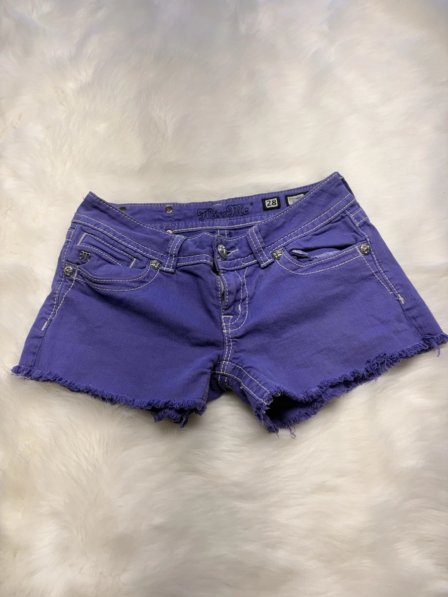 PURPLE デニムショートパンツ Purple Denim Low (6.5-8.5 in) Rise Shorts for Women for sale | eBay
