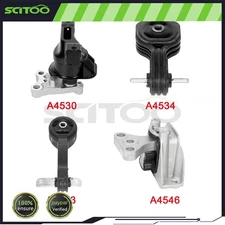 SCITOO Engine Motor Mount Kit With Support 4Pcs For 2006-2010 Honda Civic 1.8L