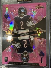 2026  Wild Card 5 Card Draw Stacked Deck Black Tie Edition DJ Moore 1/1 Bears