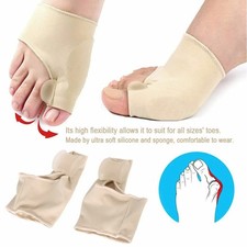 2Pcs Hallux Valgus Bunion Corrector Orthopedic Adjuster Brace Foot Toe Separator