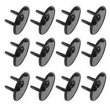 12 x Outlet Covers Proofing Plug Cover Electric Plug Protectors Plugs Black