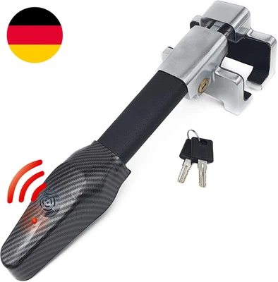 KRASER KR830 Lenkradkralle Mit Alarm 120Db, Lenkradschloss Hochsicherheits, Lenk