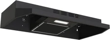 Under Cabinet Range Hood 30 inch, Ducted/Ductless Convertible 30 Black 