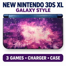 USED "NEW" Nintendo 3DS XL Galaxy Edition Handheld System - Purple image