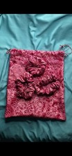 custom made to order scrunchies with drawstring bag