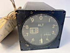 Vintage Kollsman Altimeter Altitude Aviation Airplane Gauge Indicator Instrument