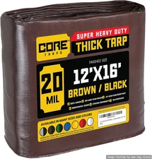 Extreme Heavy Duty 20 Mil Tarp Cover, Waterproof, UV Resistant, Rip and Tear Pro