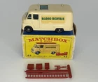 NM Matchbox Lesney 62b TV Service Van w Radio Rentals & rare Radio Rentals E box