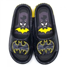 Batman Bat Signal Men's Cloud Comfort Foam Slide Sandals Black