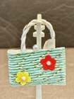 Vintage Barbie Clone Premier Togs Purse - Green - With Original Japan Paper Tag