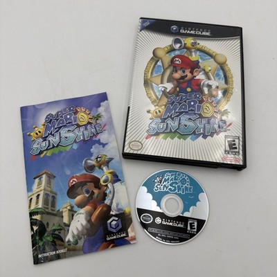 Super Mario Sunshine Nintendo GameCube CIB Manual Tested Scratch Free