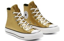 CONVERSE ALL STAR CHUCK 70 HI SNEAKERS WOMEN SHOES METALLIC GOLD SIZE 5 NEW