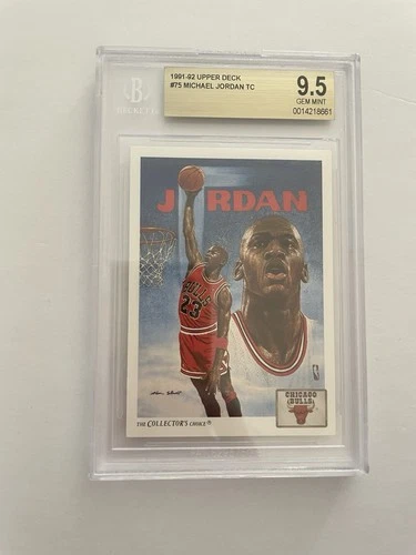 1991 Upper Deck Michael Jordan Checklist #75 BGS 9.5 Gem Mint Basketball Card