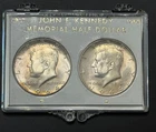 Kennedy Half Dollar Silver 1964 Philadelphia & Denver Memorial Set 2 Coins