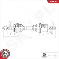 Esen SKV Antriebswelle Gelenkwelle FüR Volvo V70 I P80_ 875 876 850 Kombi LW