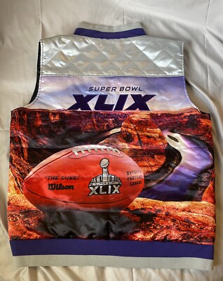 Rare Super Bowl XLIX Designer Puffer Vest