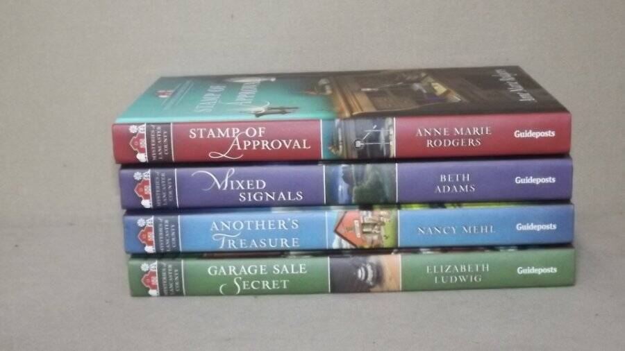 Mysteries of Lancaster County Lot of 4 Books Hardcover Christian Mystery VGC